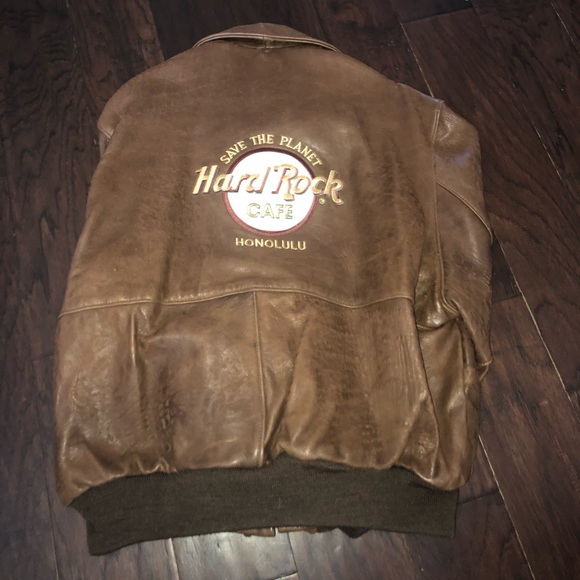 Vintage Hard Rock Cafe Leather Jacket - Picture 4 of 4